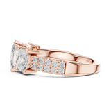 Gold Ring DDLR-716, Rose Gold, view 3