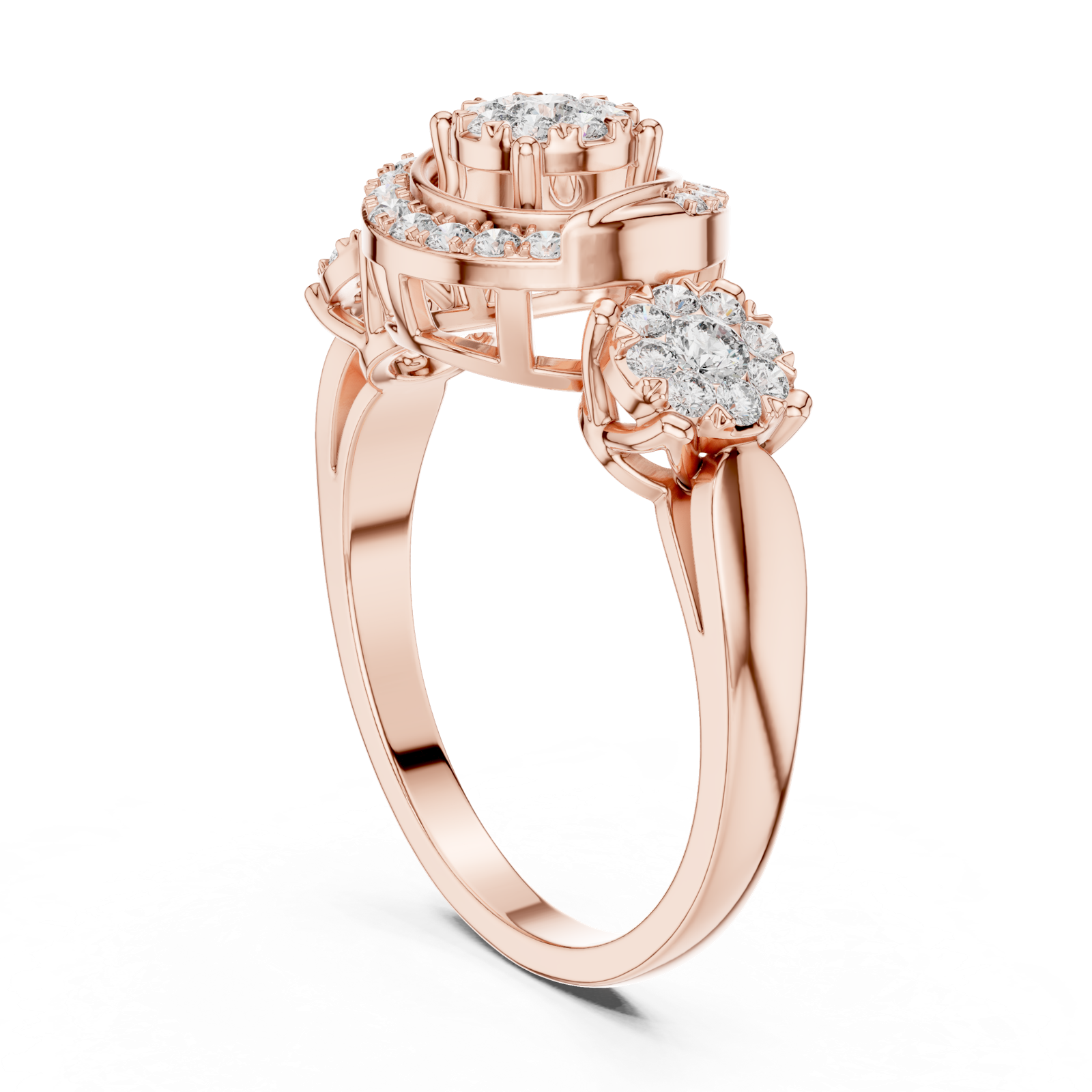 Gold Ring 19-120022L, Rose Gold, view 1