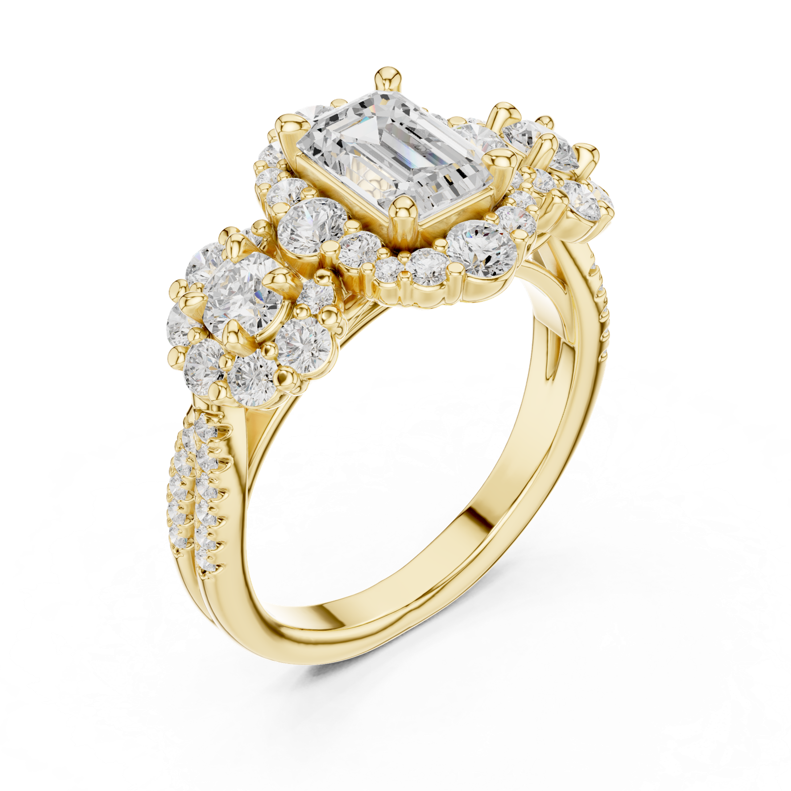 Gold Ring DDLR-279, Yellow Gold, view 2