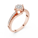 Gold Pendant 19-120040L, Rose Gold, view 2