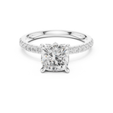 Gold Ring DDLR-1010, White Gold, view 4