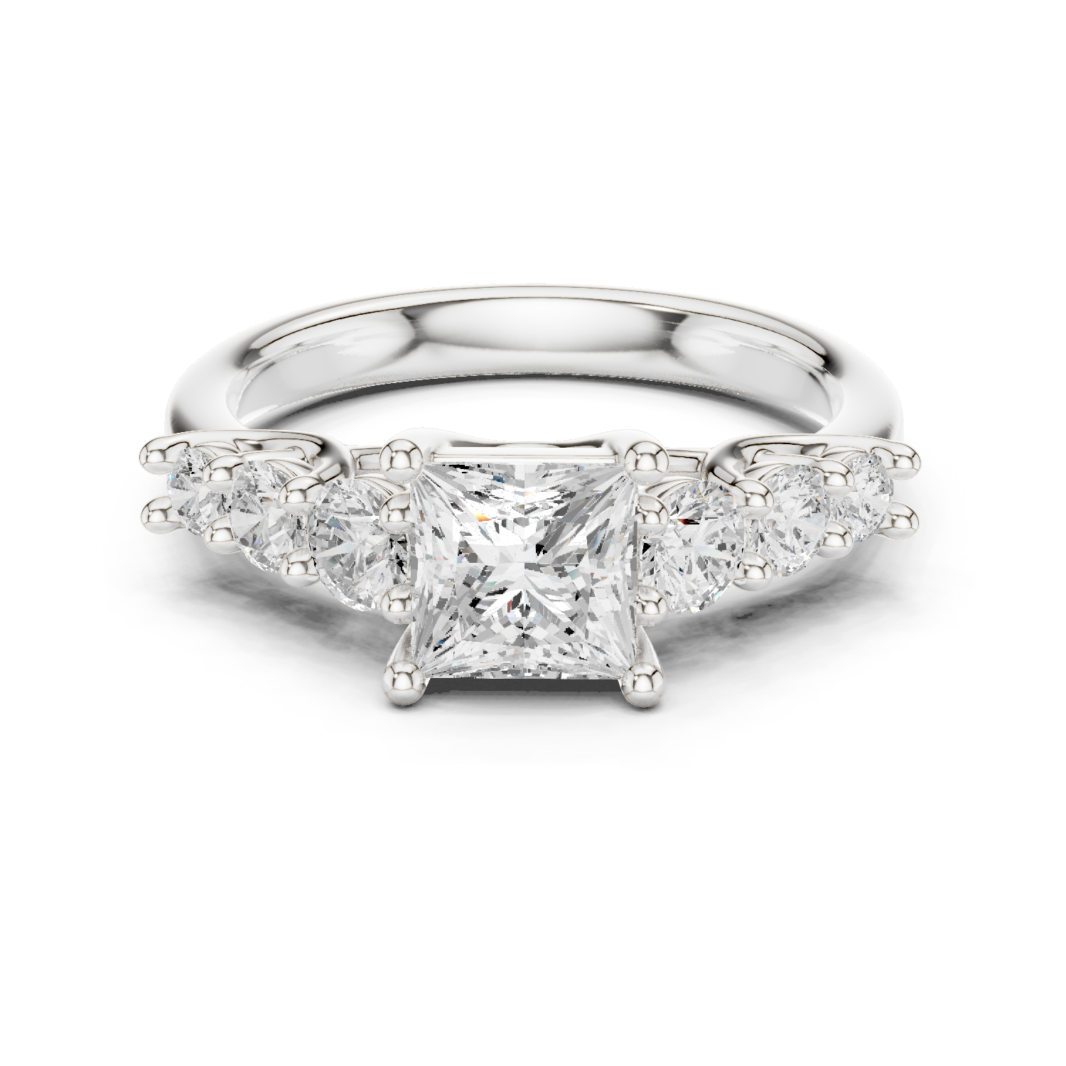 Gold Ring DDLR-703, White Gold