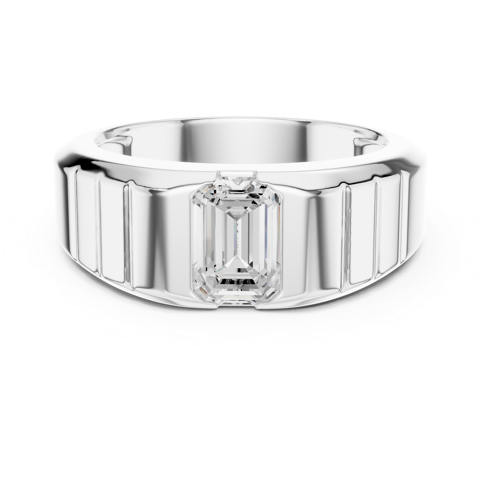 Gold Ring SBMR(39), White Gold, view 4