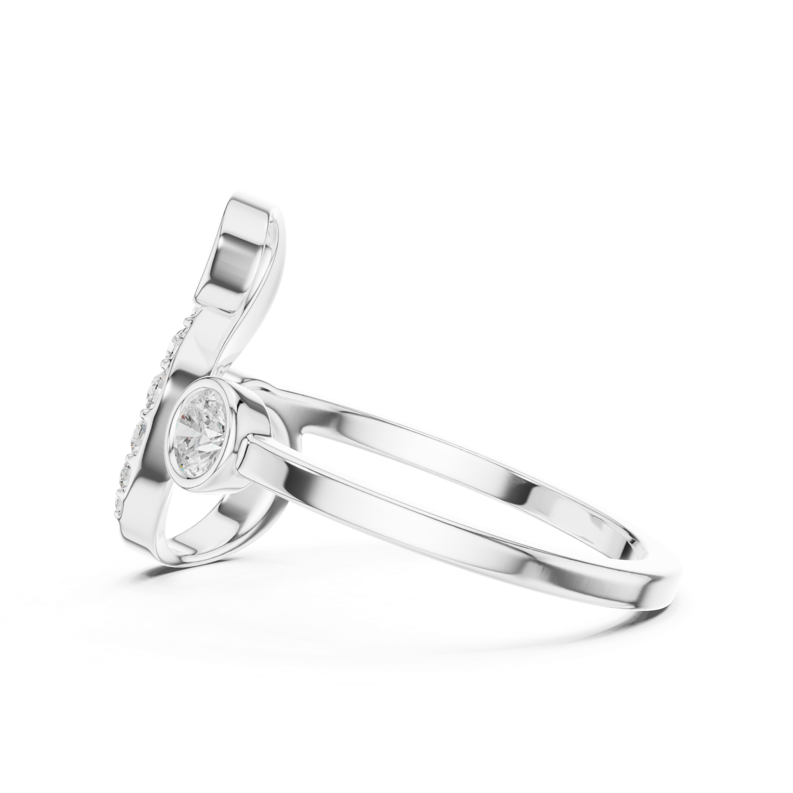 Gold Ring SBWR(29), White Gold, view 3