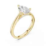 Gold Ring DDLR-987, Yellow Gold, view 2