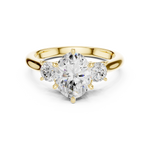 Gold Ring DDLR-895, Yellow Gold, view 4