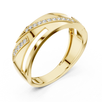 Gold Ring LR-01 (12), Yellow Gold, view 2