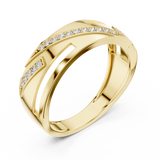 Gold Ring LR-01 (12), Yellow Gold, view 2