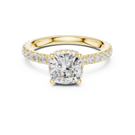 Gold Ring DDLR-873, Yellow Gold, view 4