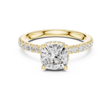 Gold Ring DDLR-873, Yellow Gold, view 4