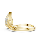 Gold Ring DDLR-664, Yellow Gold, view 3