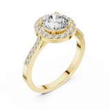 Gold Ring ALR-113, Yellow Gold, view 2