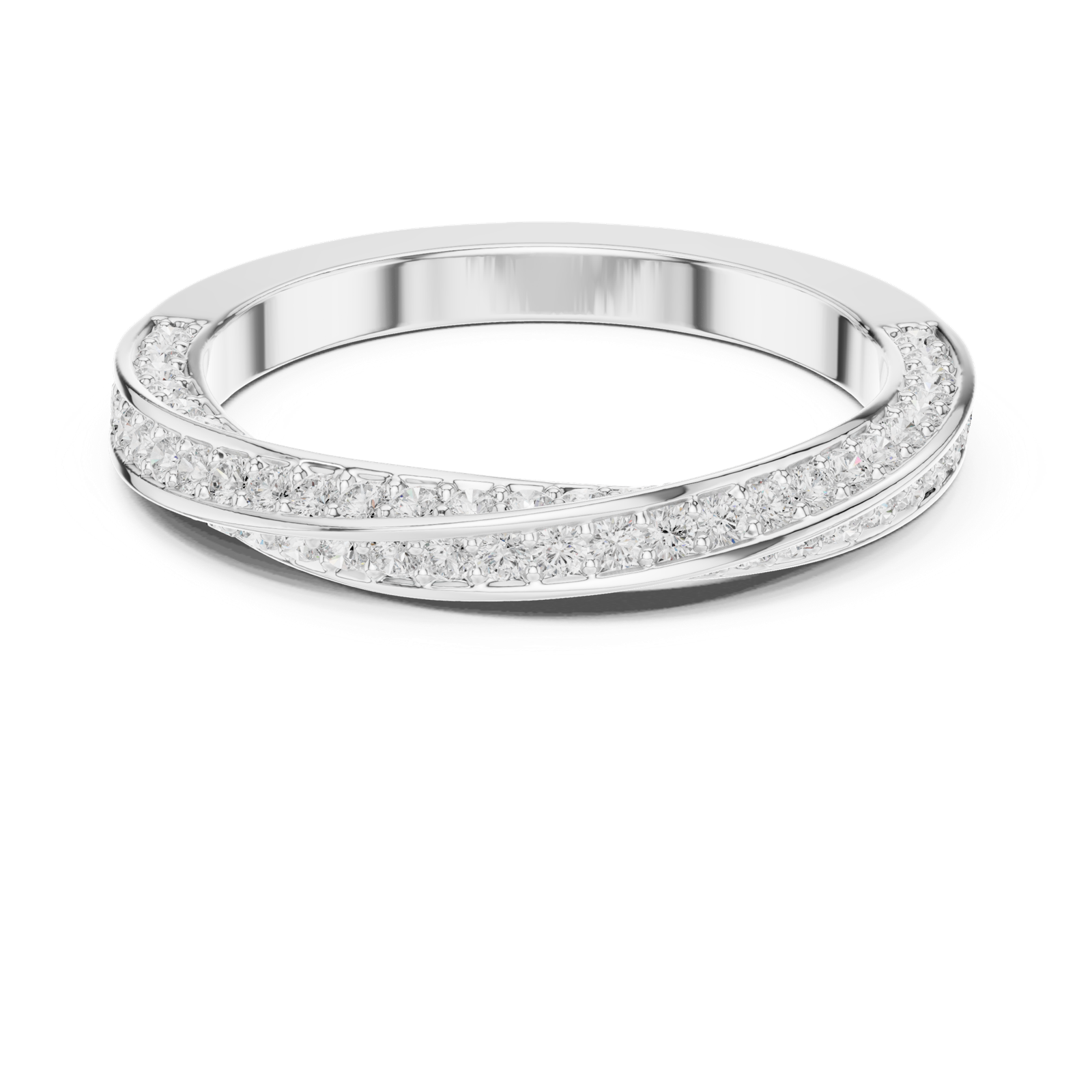 Gold Ring DDLR-377, White Gold, view 4