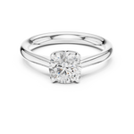 Gold Ring DDLR-563, White Gold, view 4