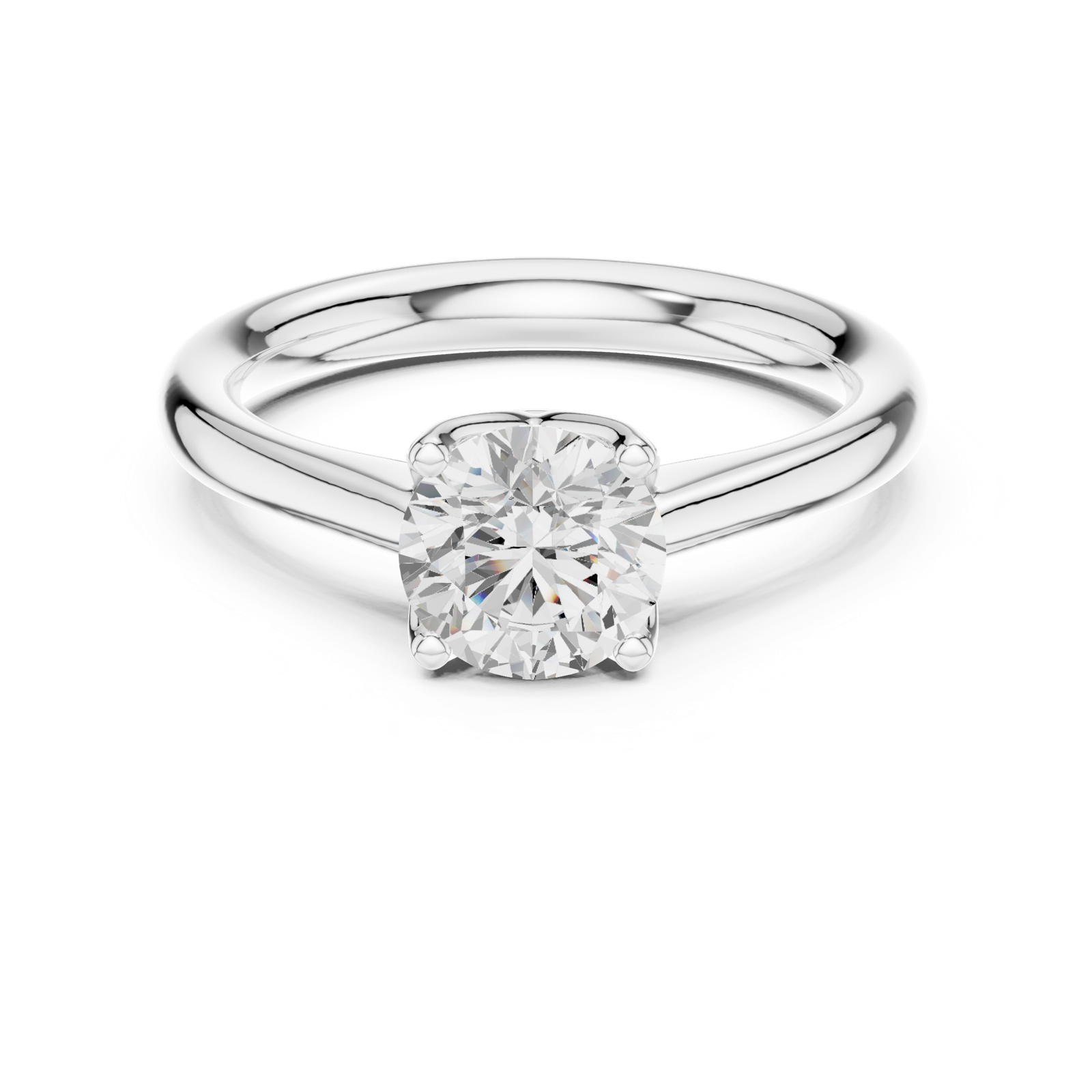 Gold Ring DDLR-563, White Gold, view 4