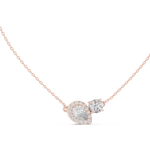 Gold Pendant GPD-0019, Rose Gold, view 1