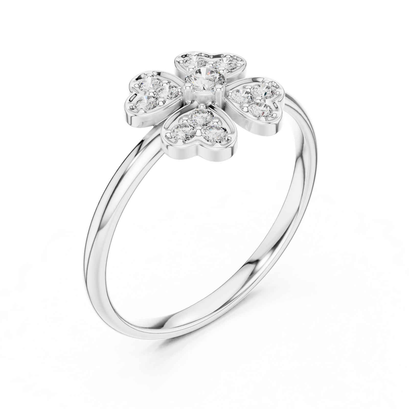 Gold Ring 1 (339), White Gold, view 2