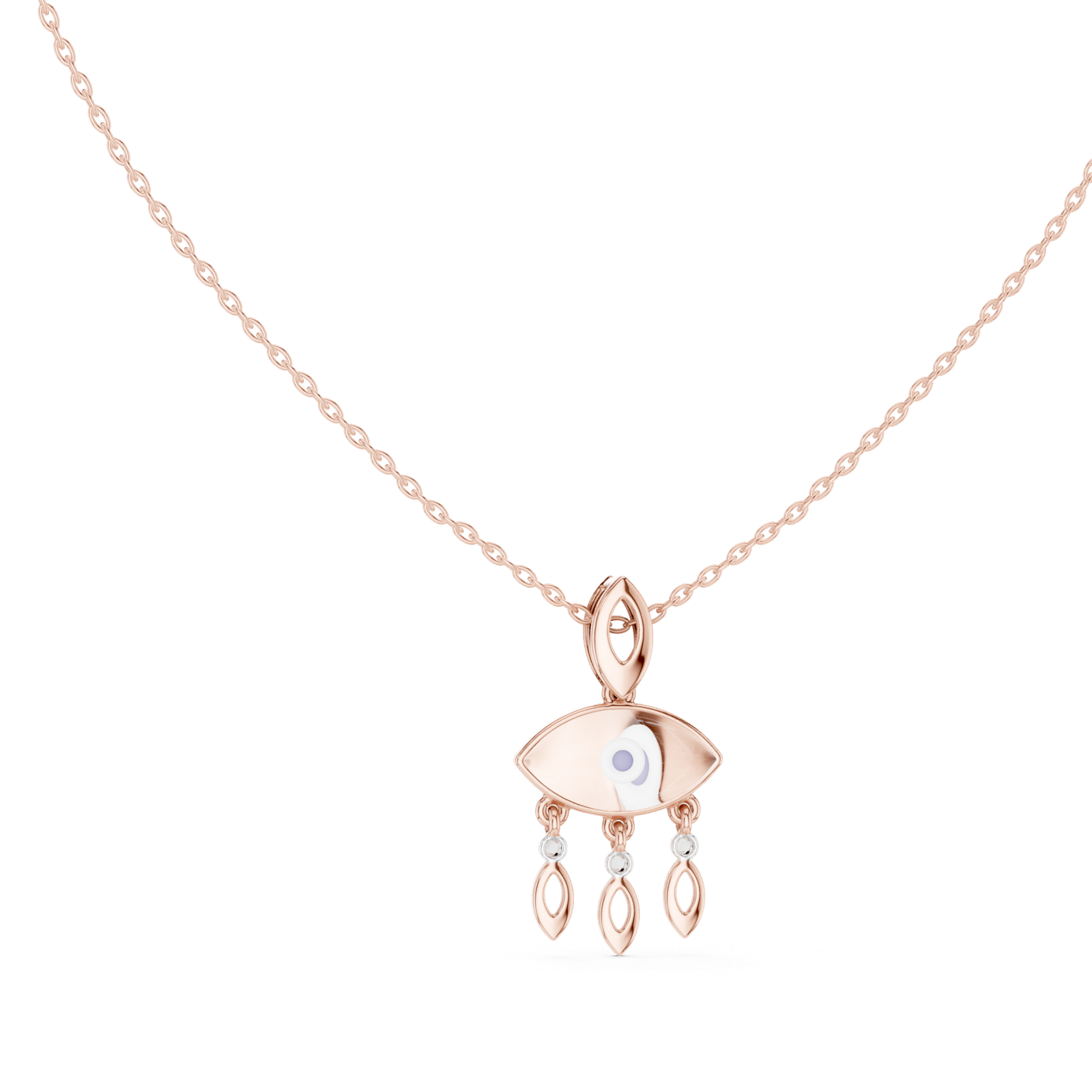 Gold Pendant 12-10012P, Rose Gold, view 1