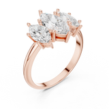 Gold Ring DDLR-1106, Rose Gold, view 2