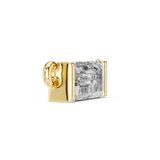 14K Solid Gold Lab Diamond Solitaire Pendant Necklace, Yellow Gold, view 3