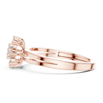 Gold Ring ALR-141, Rose Gold, view 3