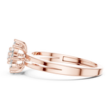 Gold Ring ALR-141, Rose Gold, view 3
