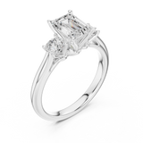 Gold Ring DDLR-894, White Gold, view 2