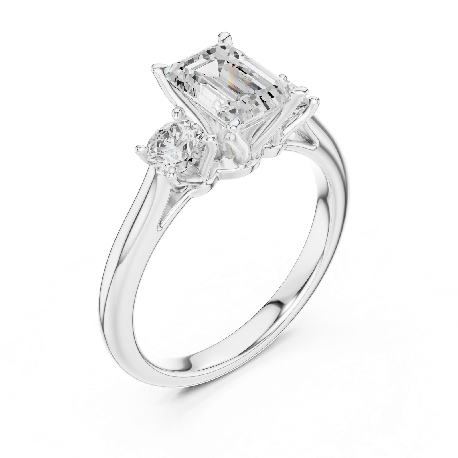 Gold Ring DDLR-894, White Gold, view 2