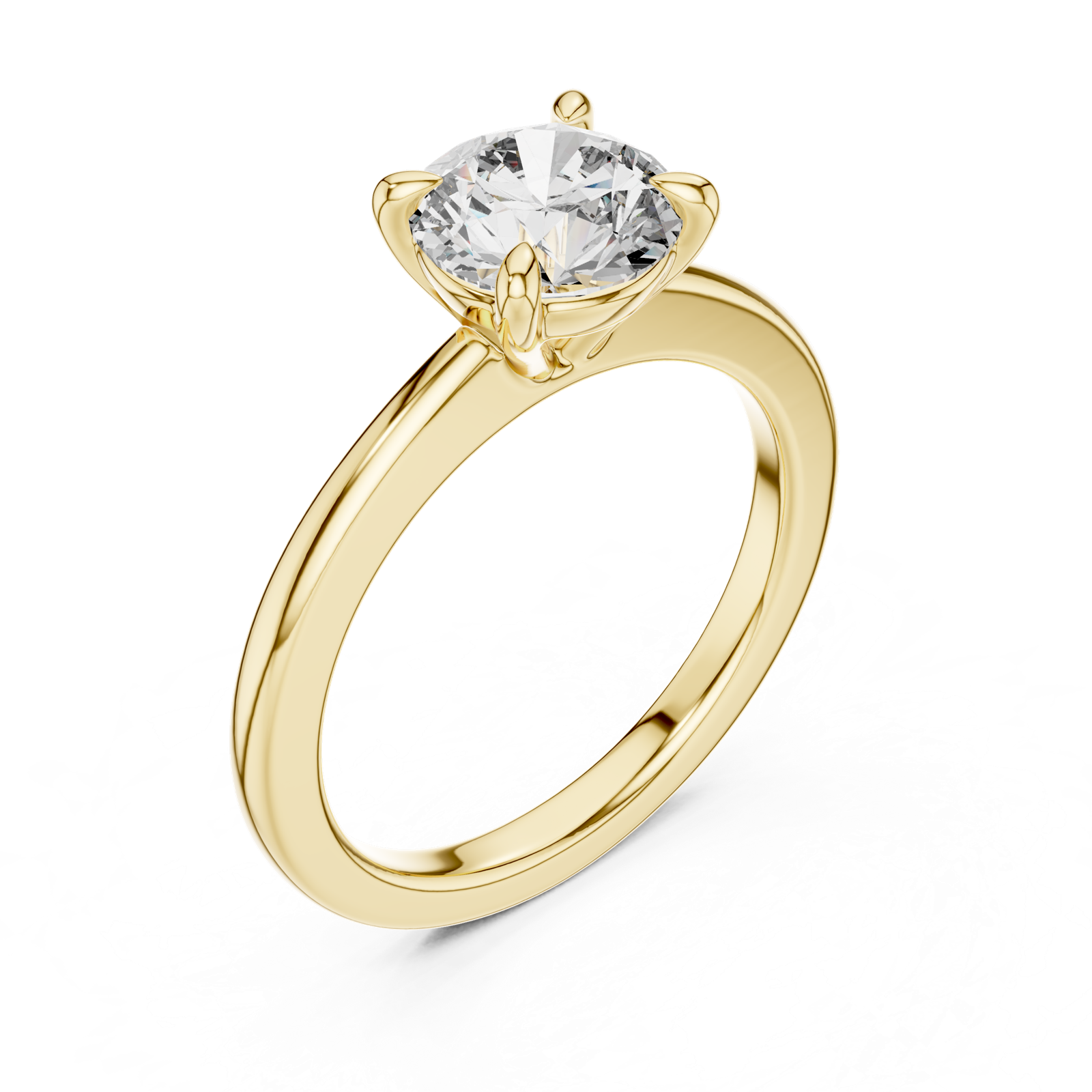 Gold Ring DDLR-032, Yellow Gold, view 2