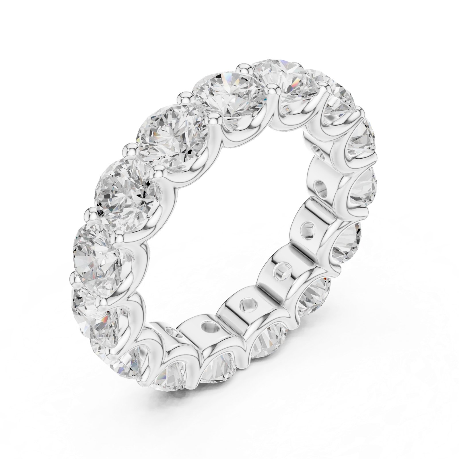 Gold Ring DDLR-661, White Gold, view 2