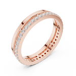 Gold Ring R26, Rose Gold, view 2