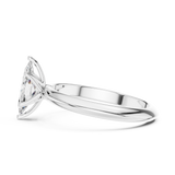 Gold Jewelry L36-6, Marquise center stone, White Gold, view 3