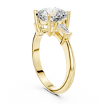 Gold Jewelry, Cushion center stone, Yellow Gold, view 1