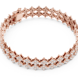 14K Solid Gold Lab Diamond Bracelet, Rose Gold, view 2