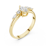 Gold Ring HLR-91, Yellow Gold, view 2