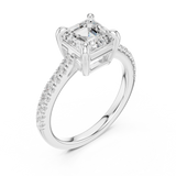 Gold Ring DDLR-874, White Gold, view 2
