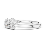 Gold Ring DDLR-719, White Gold, view 3
