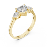 Gold Ring HLR-234, Yellow Gold, view 2