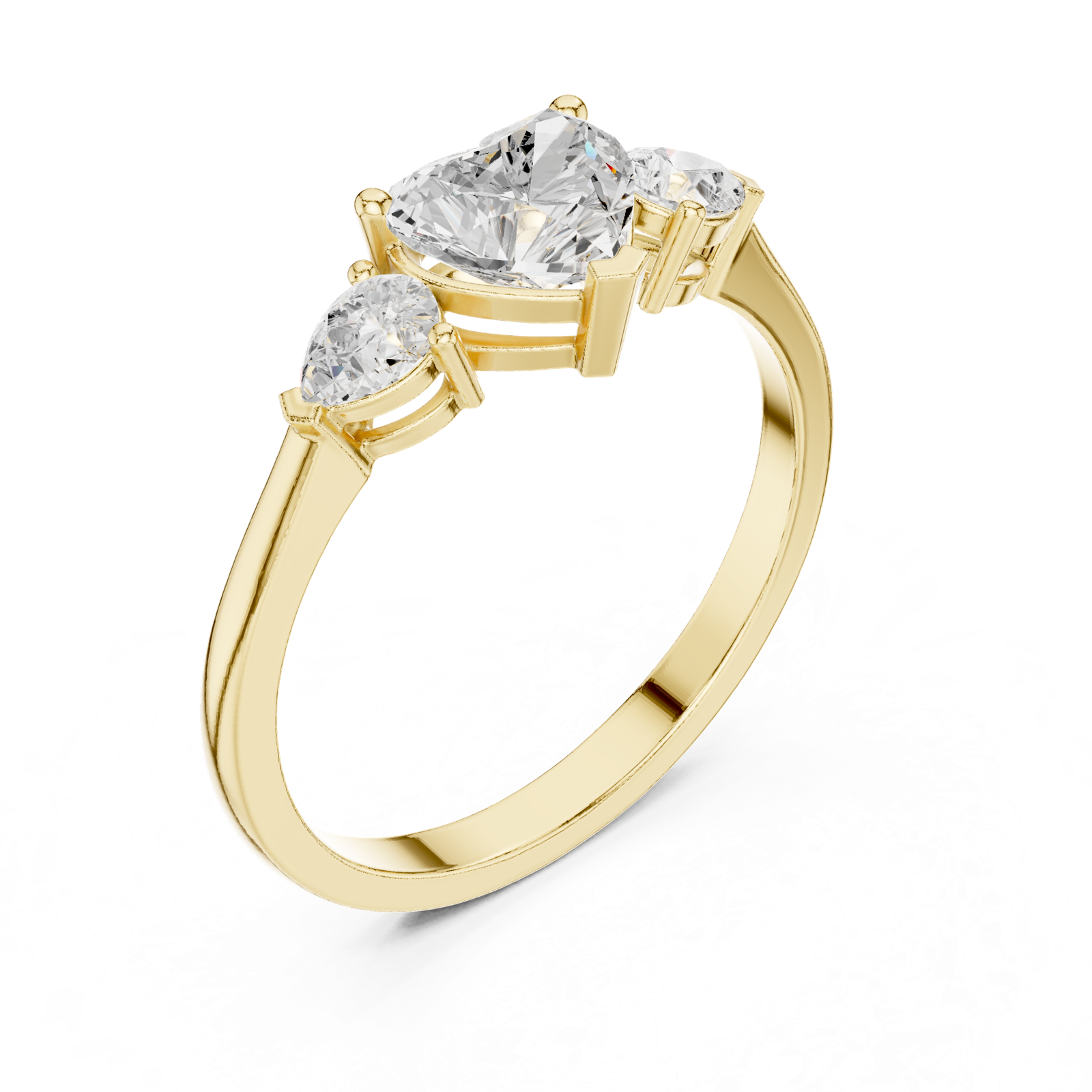 Gold Ring HLR-234, Yellow Gold, view 2