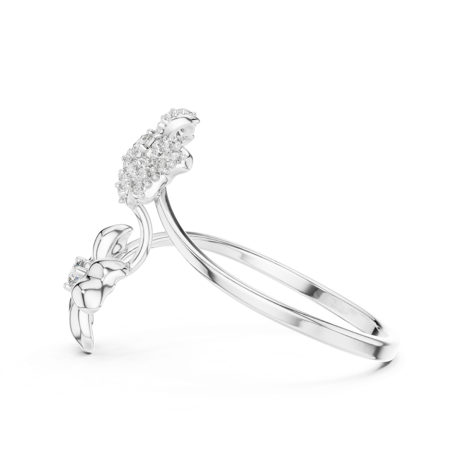 Gold Ring 1 (166), White Gold, view 3