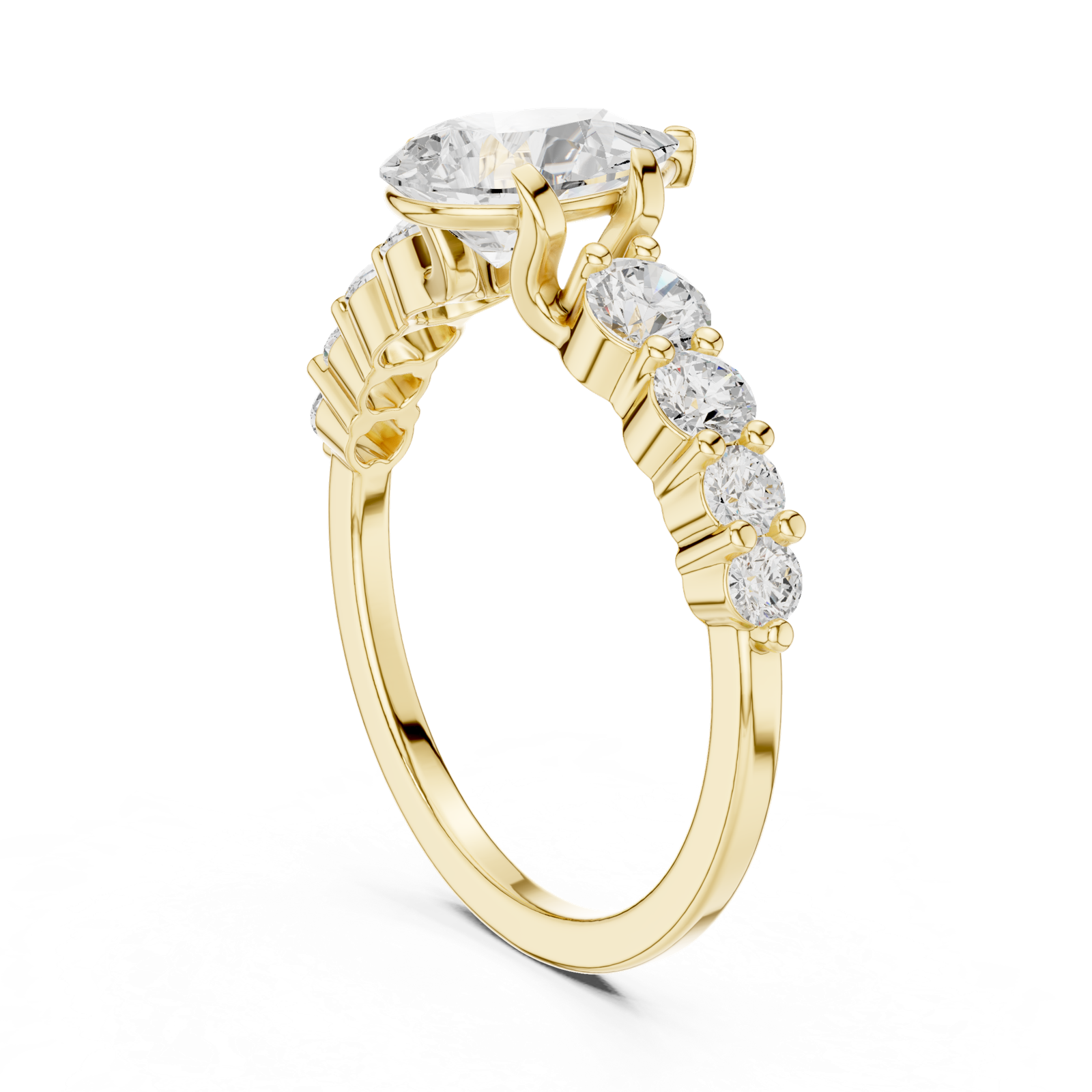 Gold Ring DDLR-1090, Yellow Gold, view 1