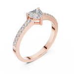 Gold Ring ABR-31, Rose Gold, view 2
