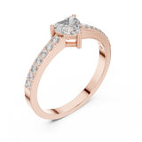 Gold Ring ABR-31, Rose Gold, view 2