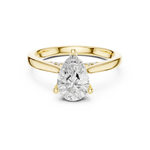 Gold Ring DDLR-987, Yellow Gold, view 4
