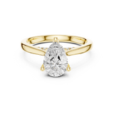 Gold Ring DDLR-987, Yellow Gold, view 4