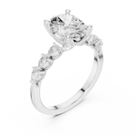 Gold Ring DDLR-1005, White Gold, view 2