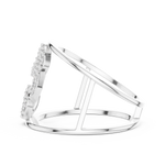 Gold Ring LR-01 (85), White Gold, view 3