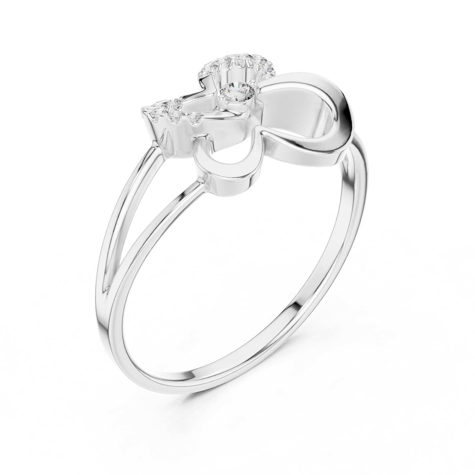 Gold Ring 1 (239), White Gold, view 2