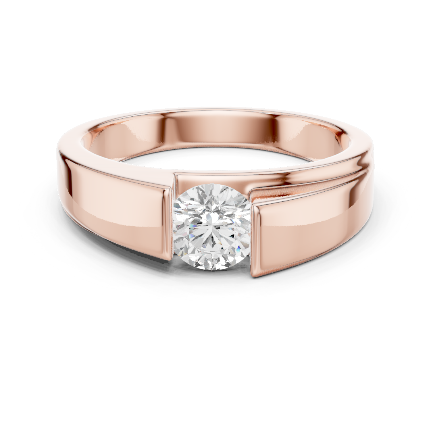 Gold Men's Ring GGR-0025, Rose Gold
