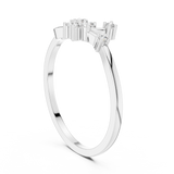 Gold Ring DR-6247, White Gold, view 1